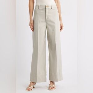 SPANX Supersmooth™ Stretch Twill Wide Leg Pant | XLarge | Bone